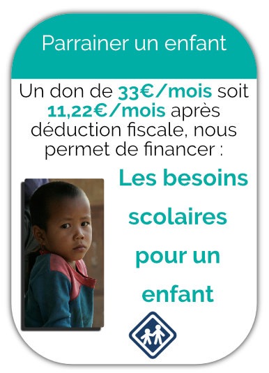 Je parraine un enfants chez Enfants d'Asie
