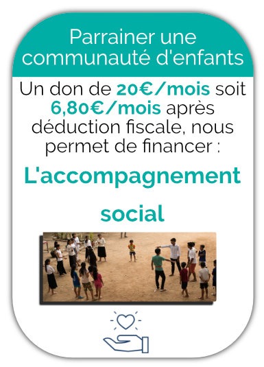 Parrainer une communauté d'enfants pour 20 euros par mois chez Enfants d'Asie